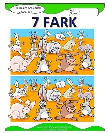 İki Resim Arasındaki Farkı Bul Etkinliği